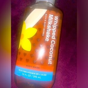 Whipped Coconut Milkshake Bath and Body Works Body wash 10 oz